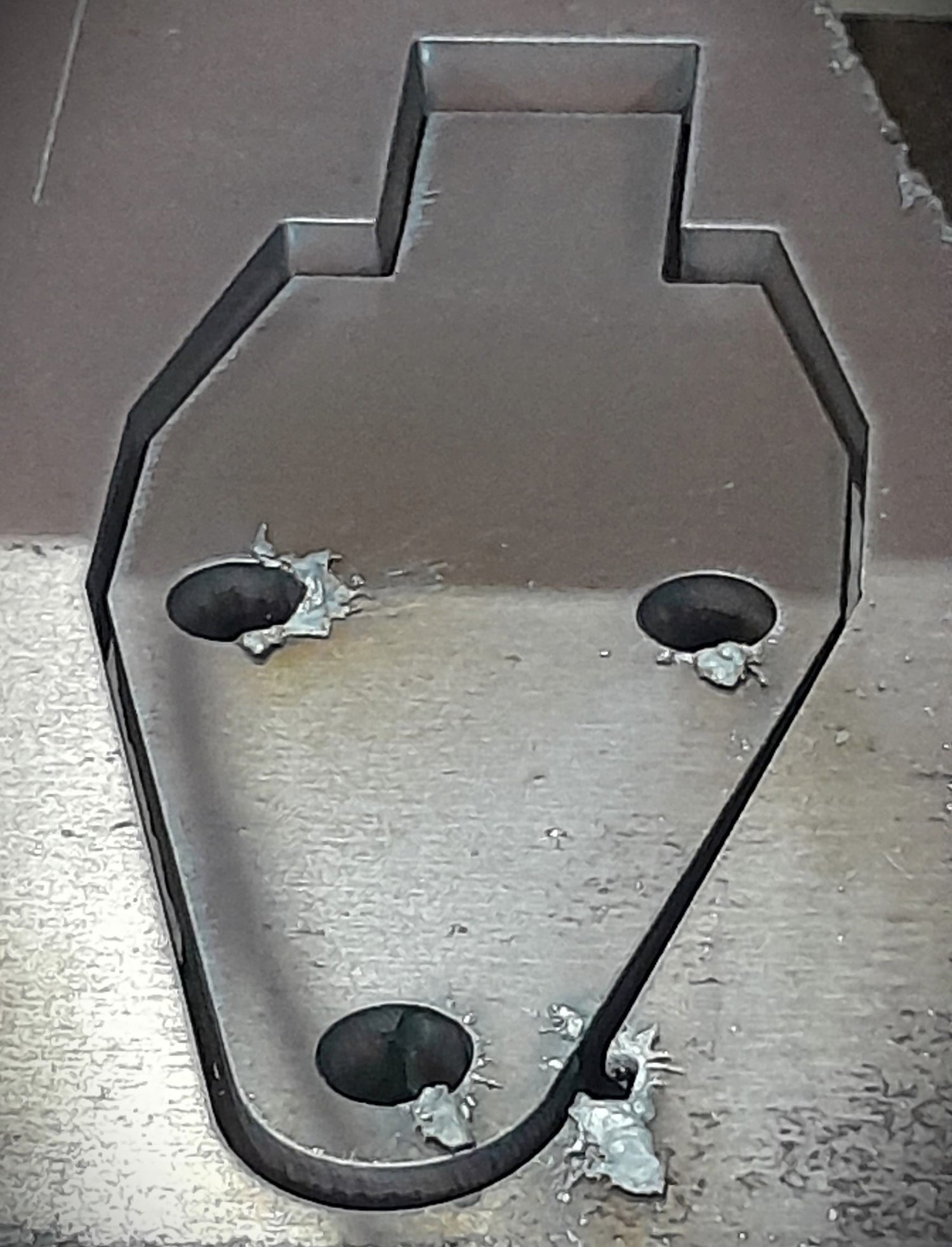 16mm plate. plasma cut bracket