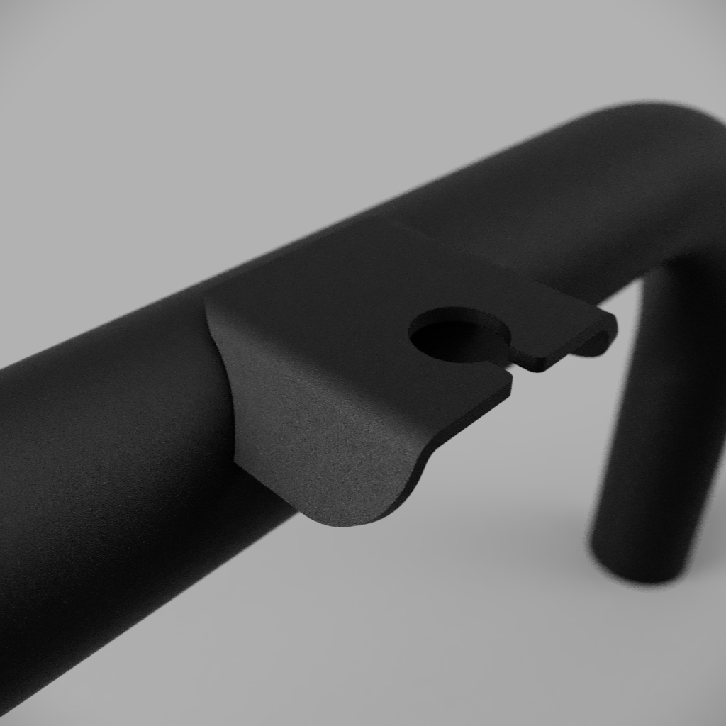 bull bar aerial bracket
